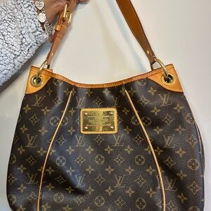 Louis Vuitton Brown Monogram Shoulder Bag Galliera Handbag Monogram